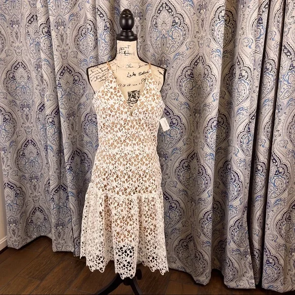 white christmas dresses Annalisa Hand Crochet Dress - Cowrie main image 0